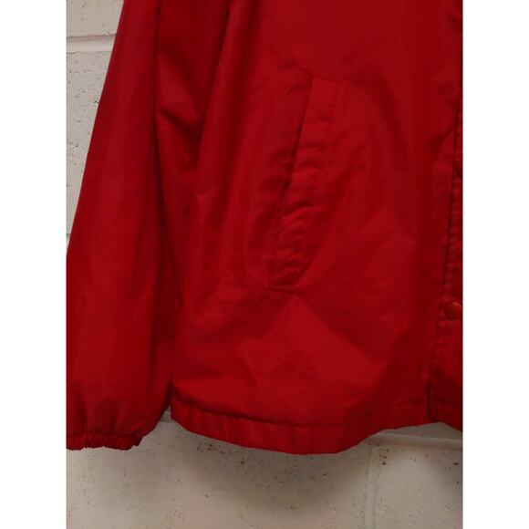 VTG Auburn Windbreaker Jacket National Sheriffs Association Red Sz L Nylon USA - Picture 4 of 10